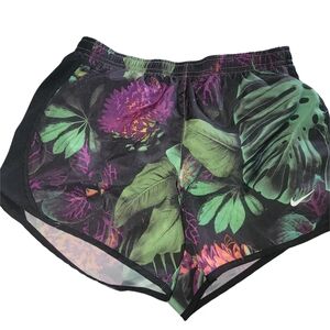 Nike Dri-fit Tempo Tropical Print Girls Shorts L